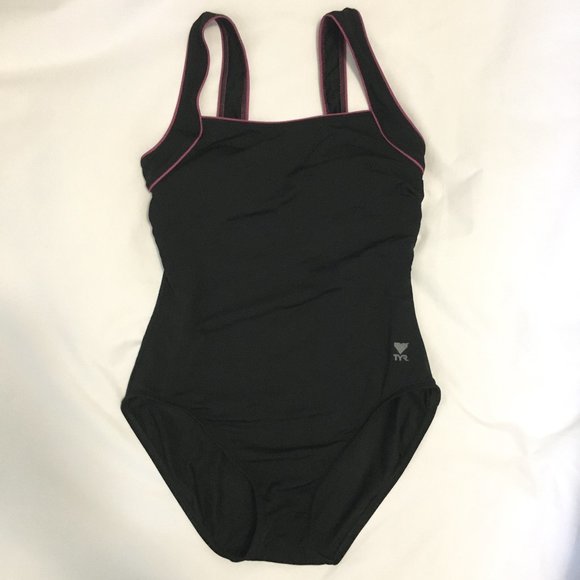 Vintage TYR Square Neck Controlfit Women's Athletic Swimsuit - Picture 3 of 14